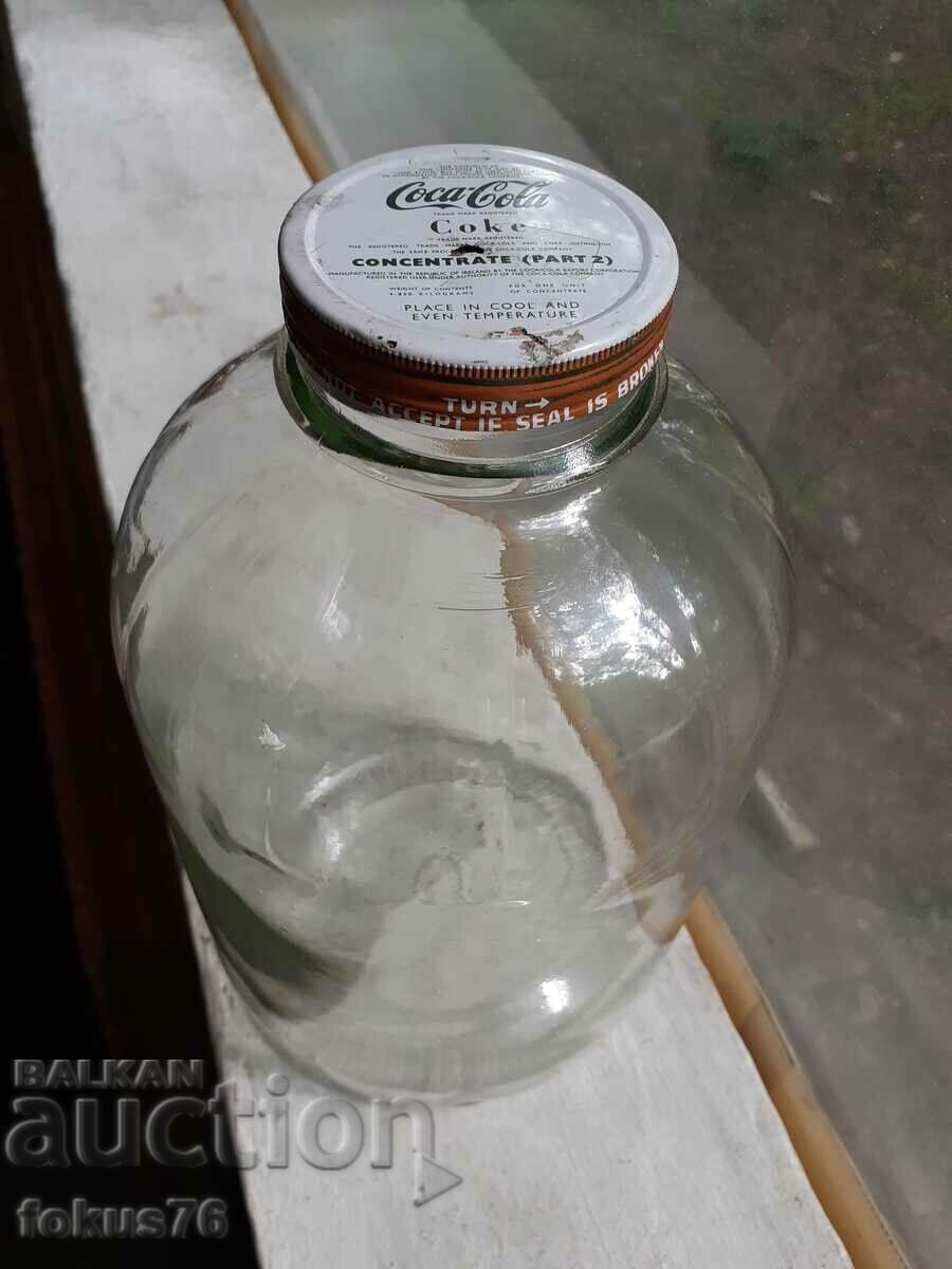 Coca Cola - Old industrial jar of Coca Cola concentrate