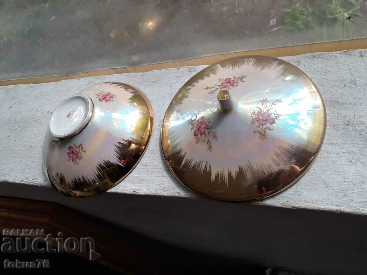 Όμορφη πορσελάνινη επιχρυσωμένη μπομπονιέρα Rozenthal - 5 Όμορφη πορσελάνινη επιχρυσωμένη μπομπονιέρα Rozenthal - 5