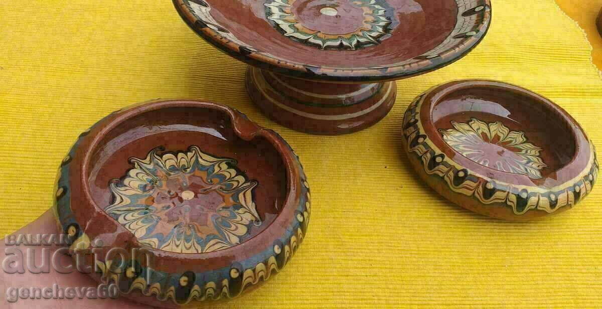 Auction Lot of Troyan household ceramics from the Socialist era Auction Lot of Troyan household ceramics from the Socialist era