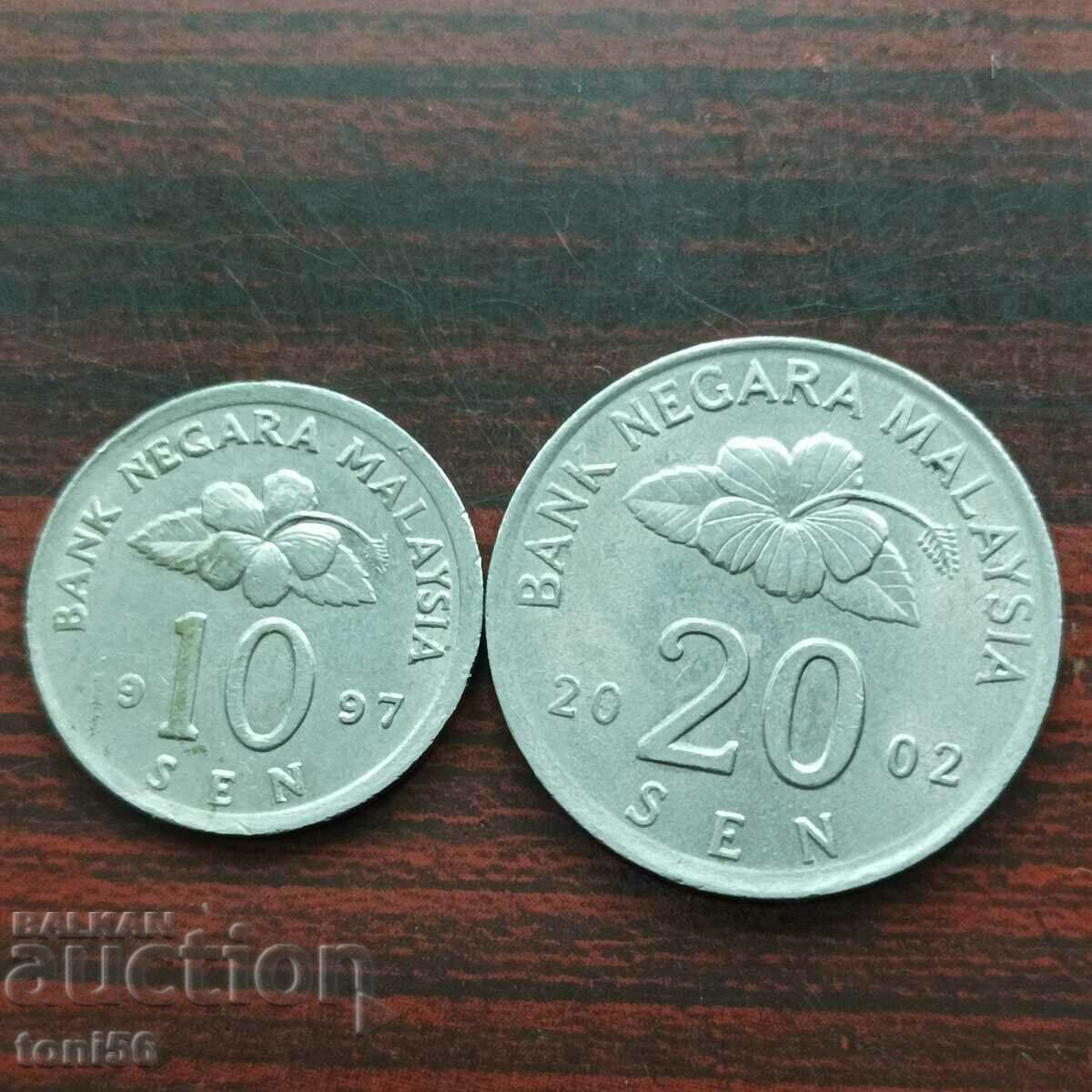 Малайзия 10 и 20 сен 1997/2002