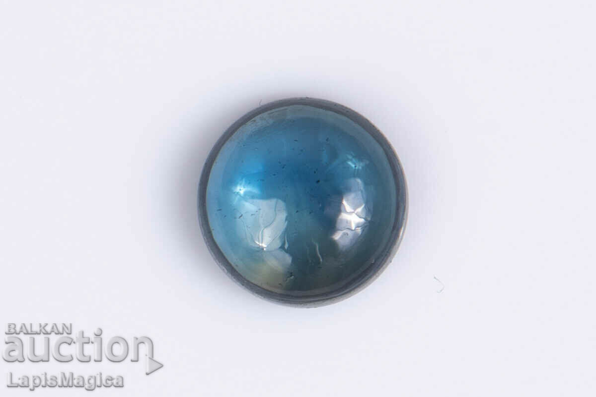 Blue Sapphire 0,53ct 4,7mm Στρογγυλό Cabochon #3
