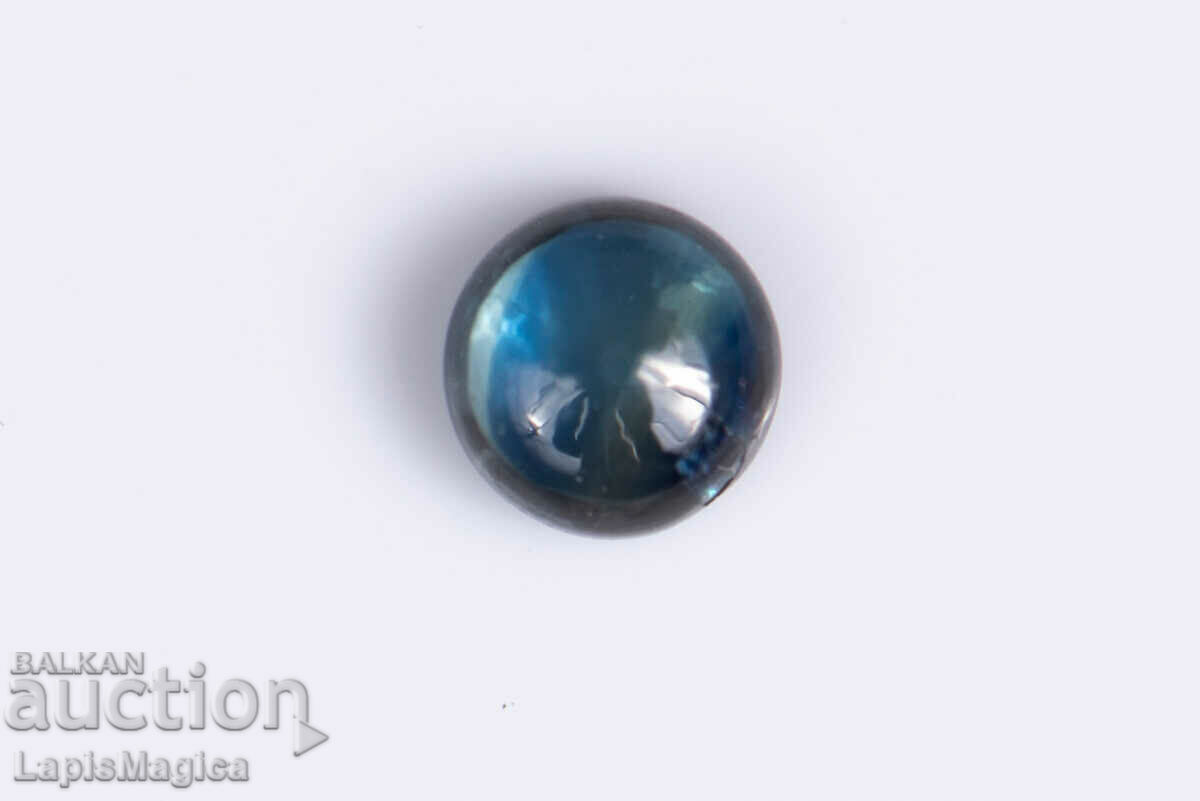 Safir albastru 0.58ct 4.4mm Cabochon rotund #5