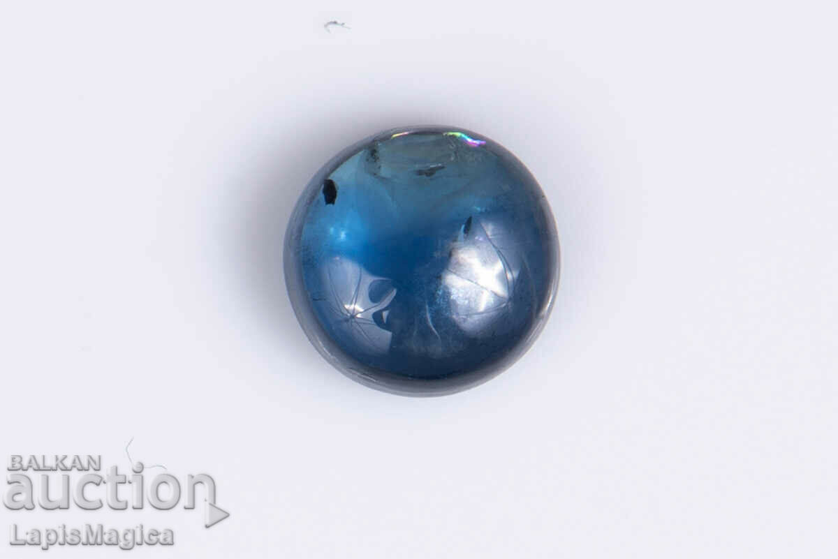 Blue Sapphire 0,48ct 4,3mm Στρογγυλό Cabochon #6