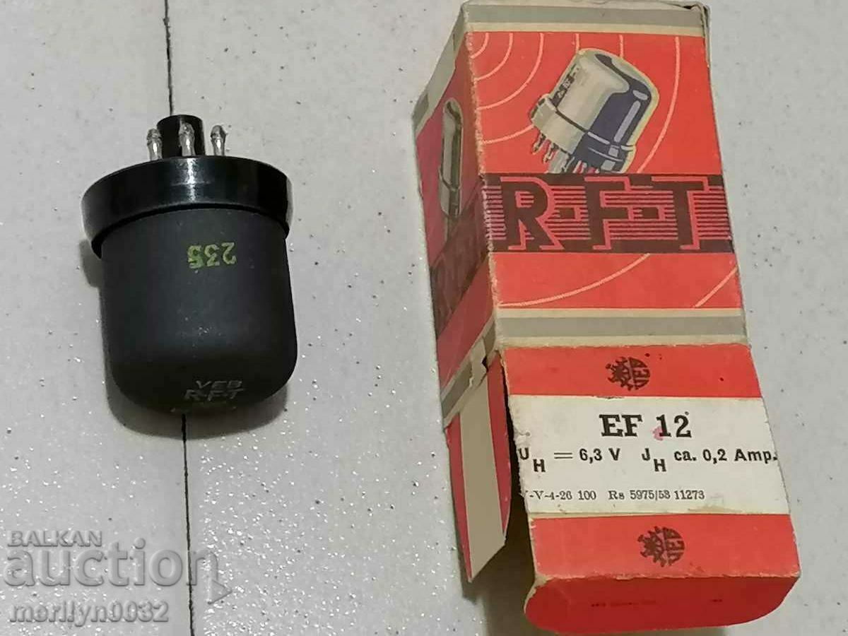 Lampa radio RFT EF12 set radio