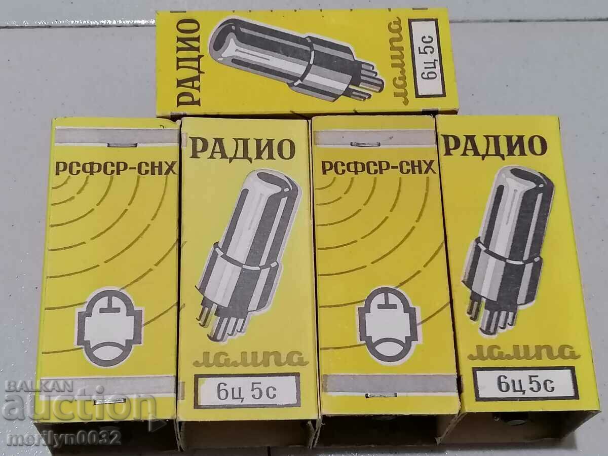 Auction Radio lamp USSR 6C5S radio set Auction Radio lamp USSR 6C5S radio set