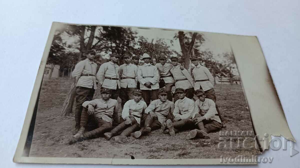Fotografie Sliven ofițer și soldați 1925