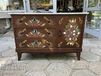 Dutch painted dresser with marble top. #3987