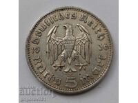 5 марки сребро Германия 1936 A III Райх  сребърна монета №38