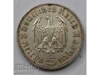 5 марки сребро Германия 1936 A III Райх  сребърна монета №40