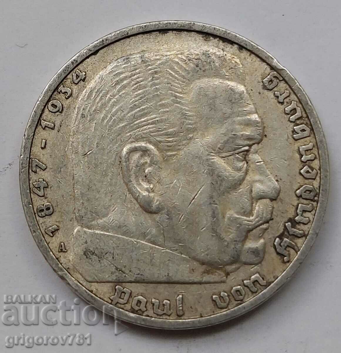 5 Mark Silver Γερμανία 1936 A III Reich Silver Coin #41 με τιμή € 16.87 | 32.99 BGN