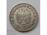 5 марки сребро Германия 1936 A III Райх  сребърна монета №42
