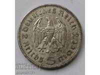 5 марки сребро Германия 1936 A III Райх  сребърна монета №44