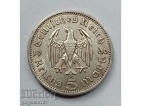 5 марки сребро Германия 1936 A III Райх  сребърна монета №46