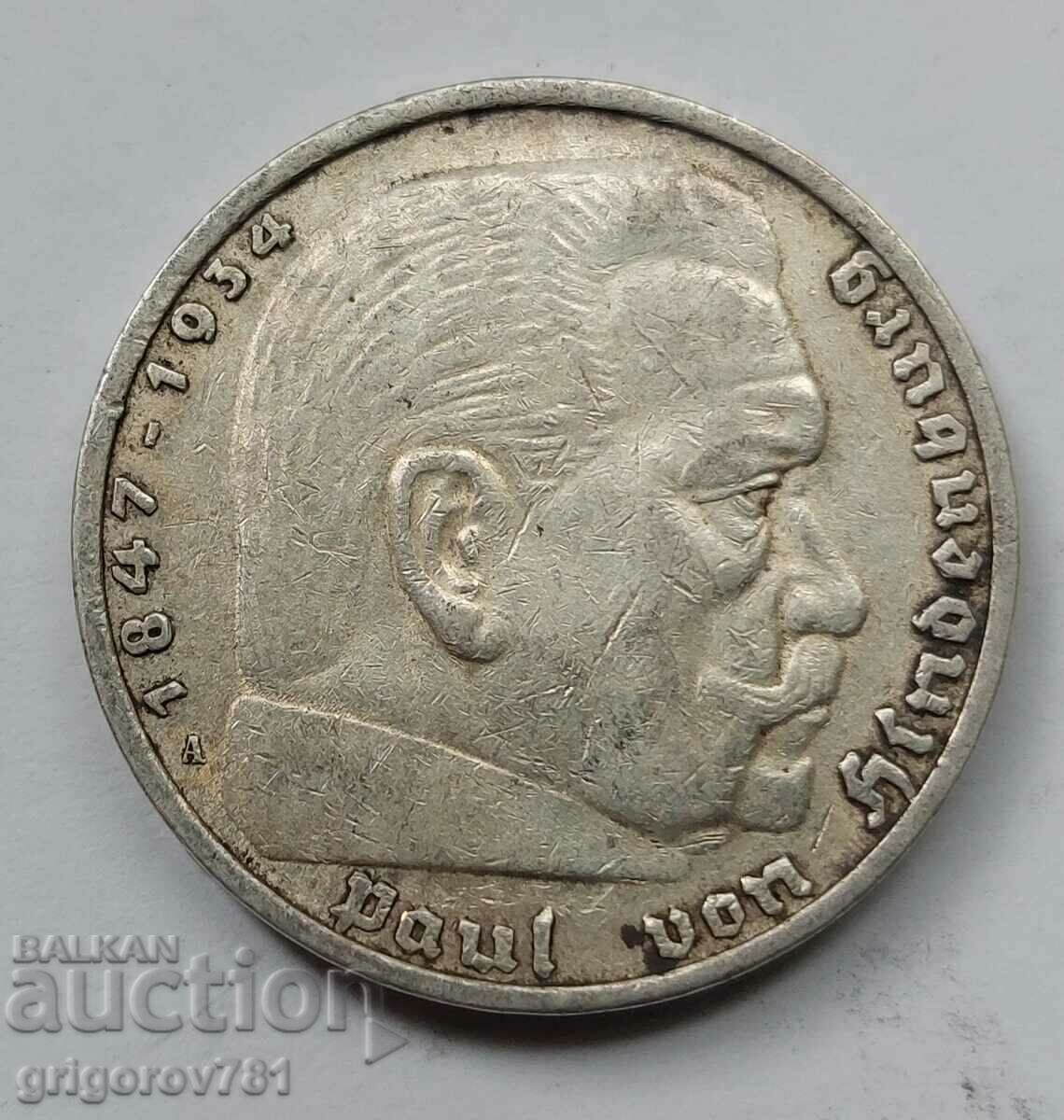 5 Mark Silver Γερμανία 1936 A III Reich Silver Coin #50 με τιμή € 16.87 | 32.99 BGN