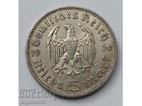 5 марки сребро Германия 1936 A III Райх  сребърна монета №52