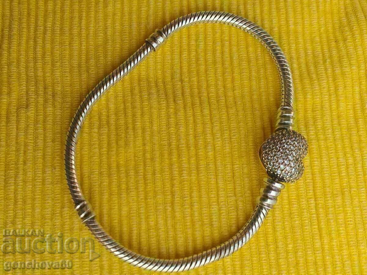 PANDORA Silver bracelet with gold plating - heart with price € 40.00 | 78.23 BGN