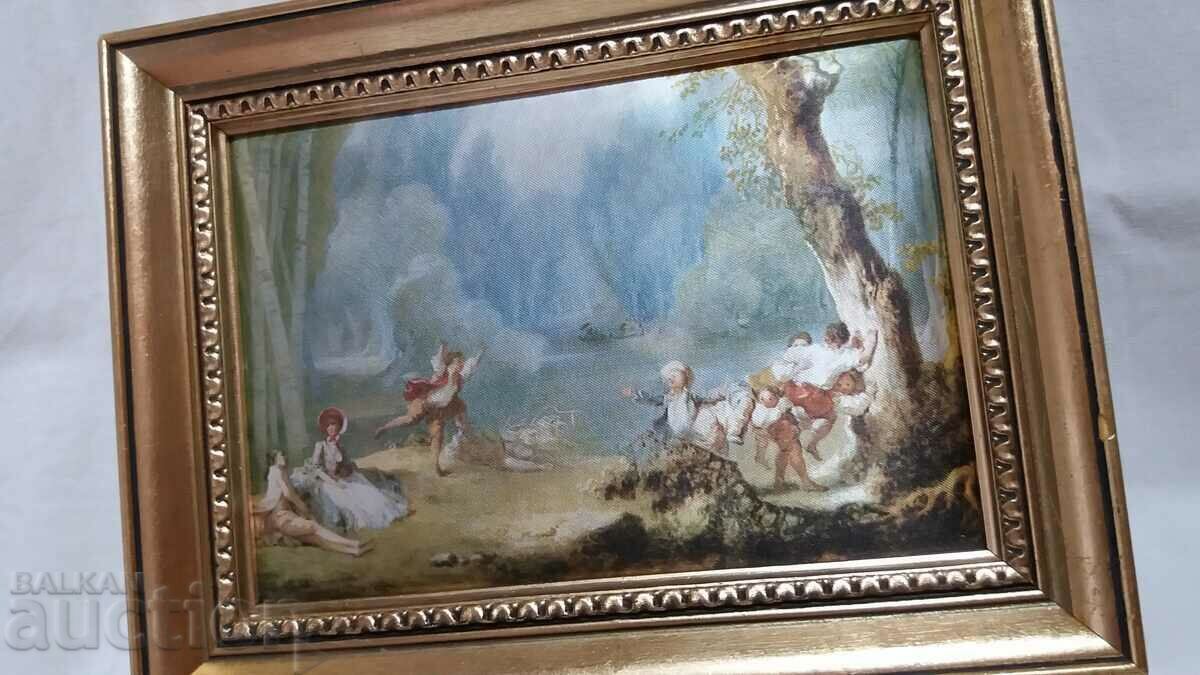 Old silk painting