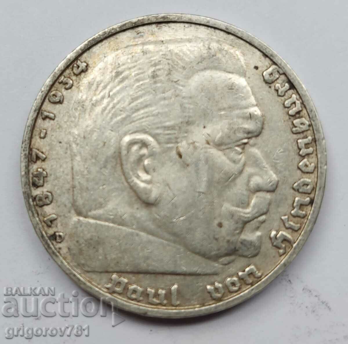 Moneda de argint 5 Mark Germania 1935 D III Reich #64 cu preț € 16.87 | 32.99 BGN Moneda de argint 5 Mark Germania 1935 D III Reich #64 cu preț € 16.87 | 32.99 BGN