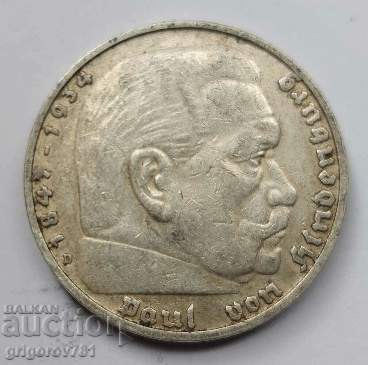 Moneda de argint 5 marci Germania 1935 D III Reich #67 cu preț € 16.87 | 32.99 BGN Moneda de argint 5 marci Germania 1935 D III Reich #67 cu preț € 16.87 | 32.99 BGN