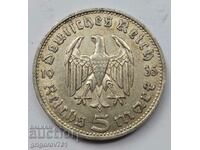 Moneda de argint 5 Mark Germania 1935 D III Reich #69