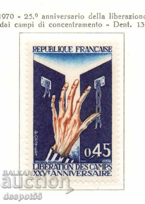 1970. France. 25 years since the Liberation from the concentration camps.