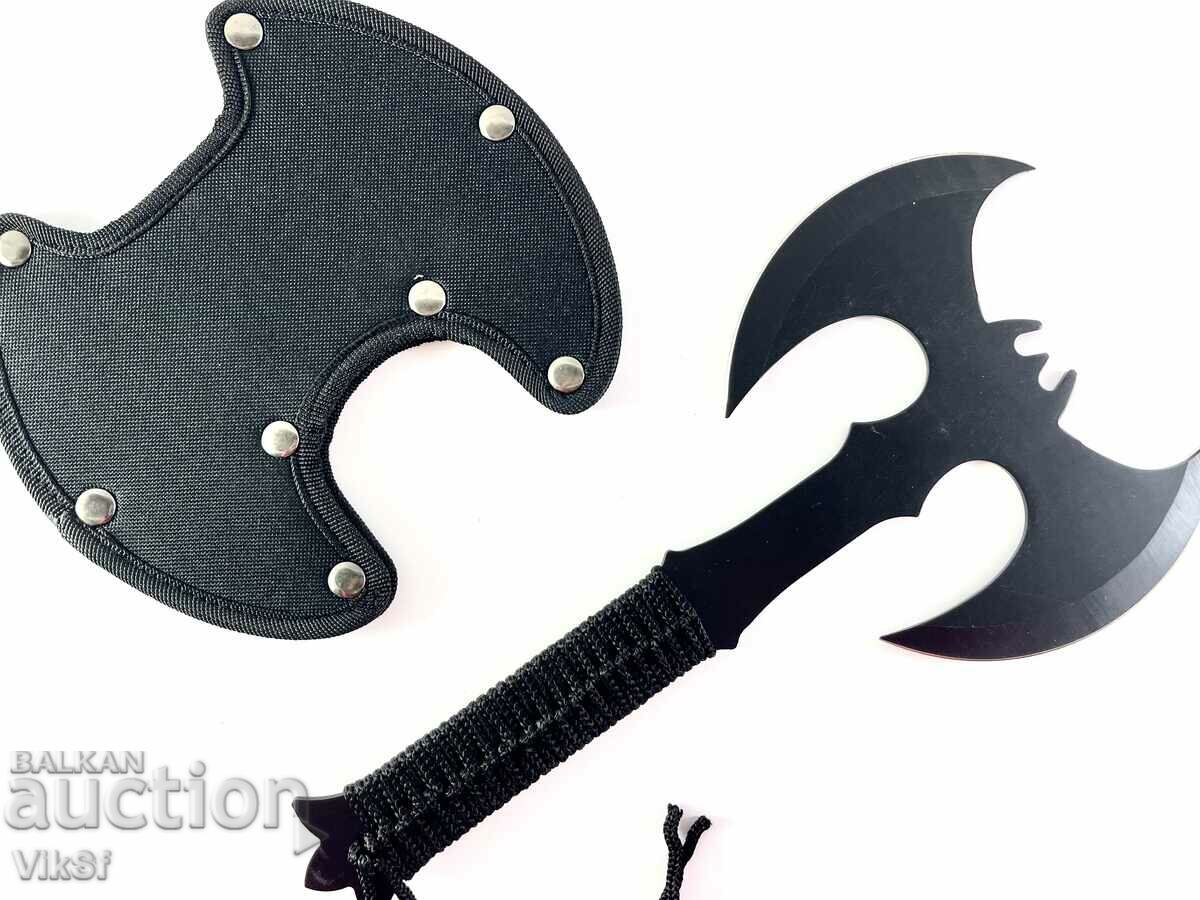 Double-Edged Axe-Legendary Dark Wing Bat Throwing Axe with price 42.00 BGN | € 21.47 Double-Edged Axe-Legendary Dark Wing Bat Throwing Axe with price 42.00 BGN | € 21.47