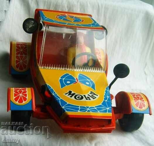 Big buggy Molly jeep with driver - tin toy, GDR with price 69.00 BGN | € 35.28 Big buggy Molly jeep with driver - tin toy, GDR with price 69.00 BGN | € 35.28