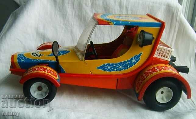 Auction Big buggy Molly jeep with driver - tin toy, GDR Auction Big buggy Molly jeep with driver - tin toy, GDR