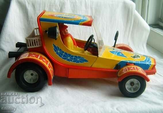 Big buggy Molly jeep with driver - tin toy, GDR