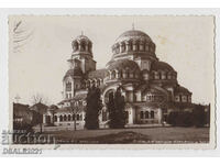 Sofia old postcard PK 1920s church Al. Nevsky /64845