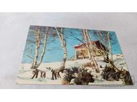 Carte poștală O cabană de munte în iarna anului 1976