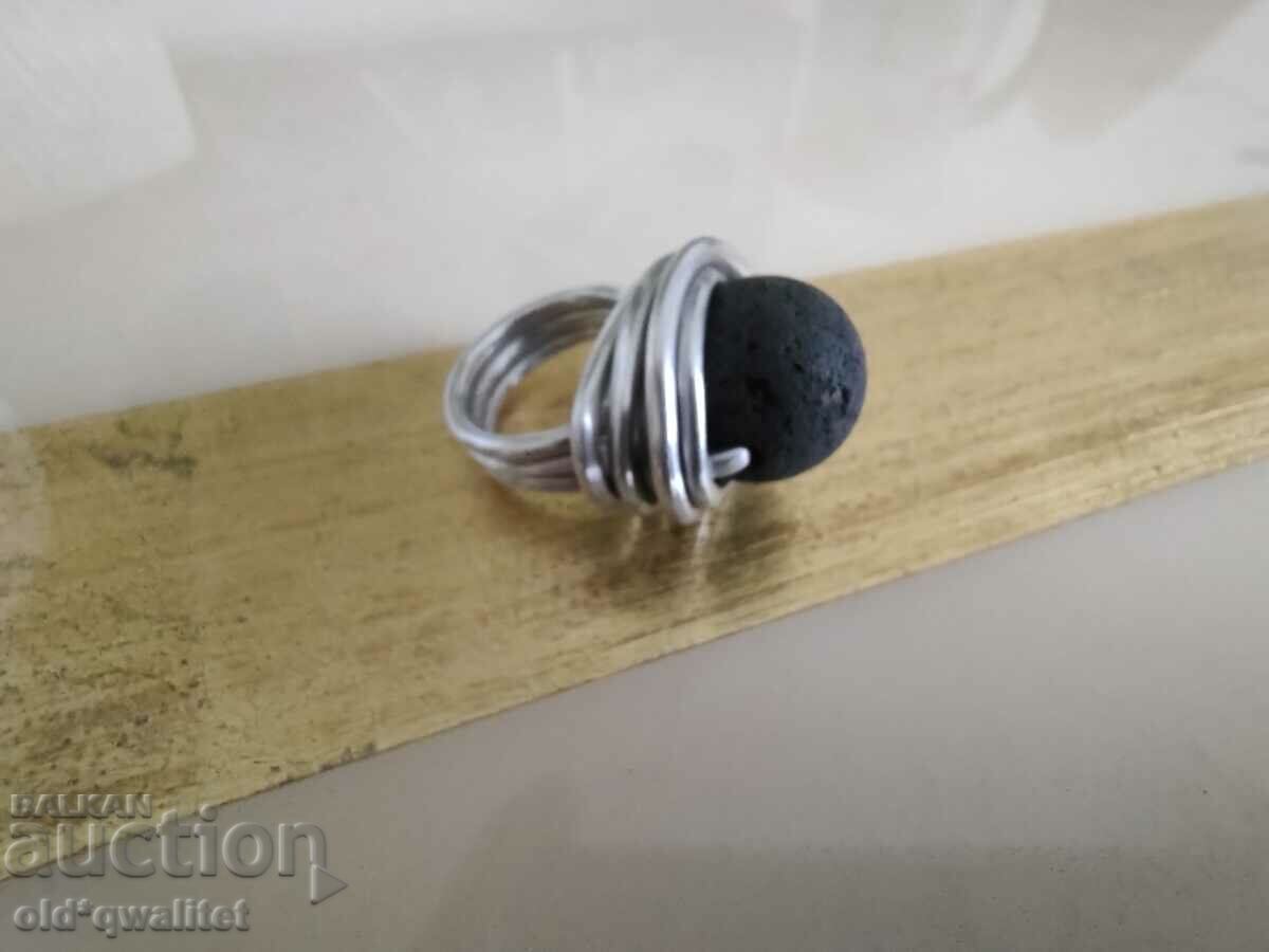 RING, unique beauty, impressive, stone: lava