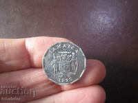 1990 год Ямайка 1 цент - Алуминий - Фао
