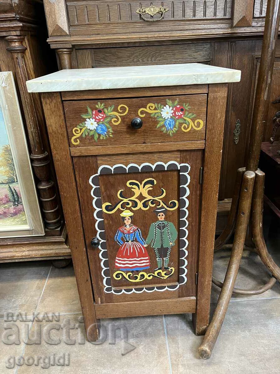 Old Dutch painted cabinet / cabinet / piece of furniture. #3995
