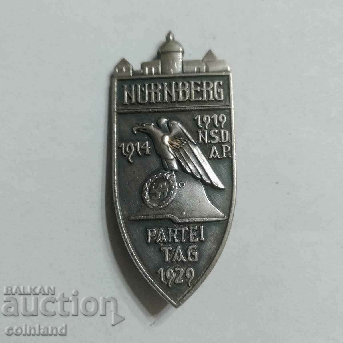 Insigna cu placă cu medalie nazistă germană - REPRODUCERE REPLICA