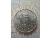 5 mărci argint 1973 Germania