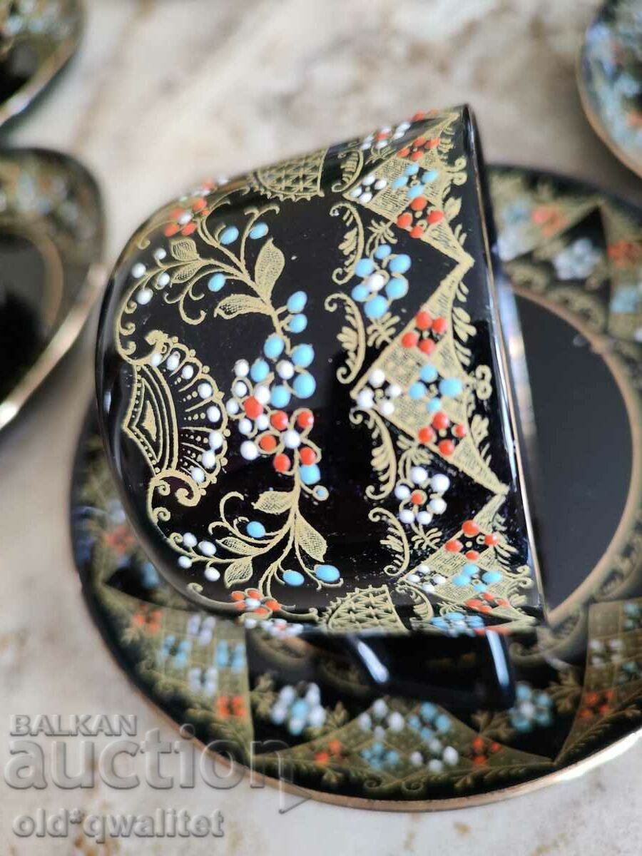 Service - flowers zl. edging, relief, 4 pers., England ceramics - 7 Service - flowers zl. edging, relief, 4 pers., England ceramics - 7