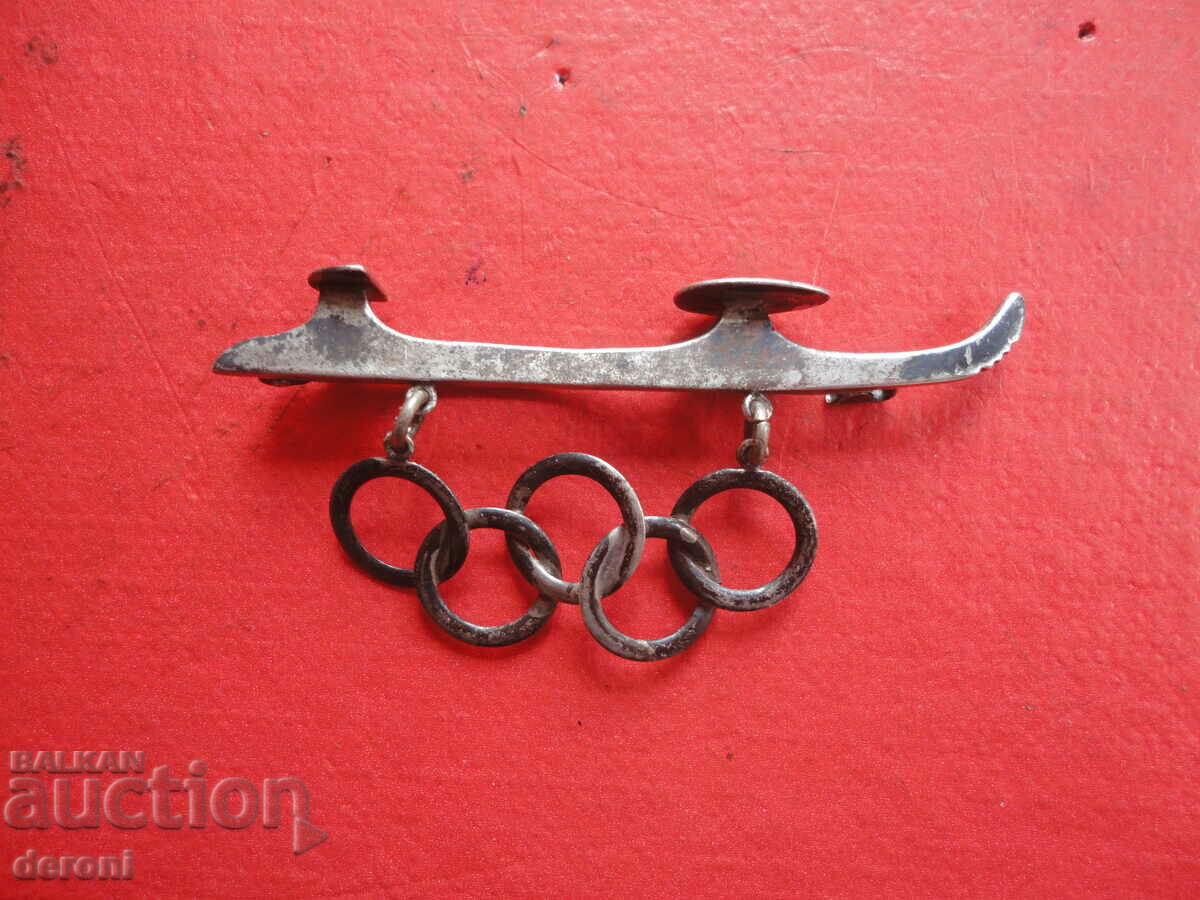 Silver Olympic insignia medal 3rd Reich - 7 Silver Olympic insignia medal 3rd Reich - 7