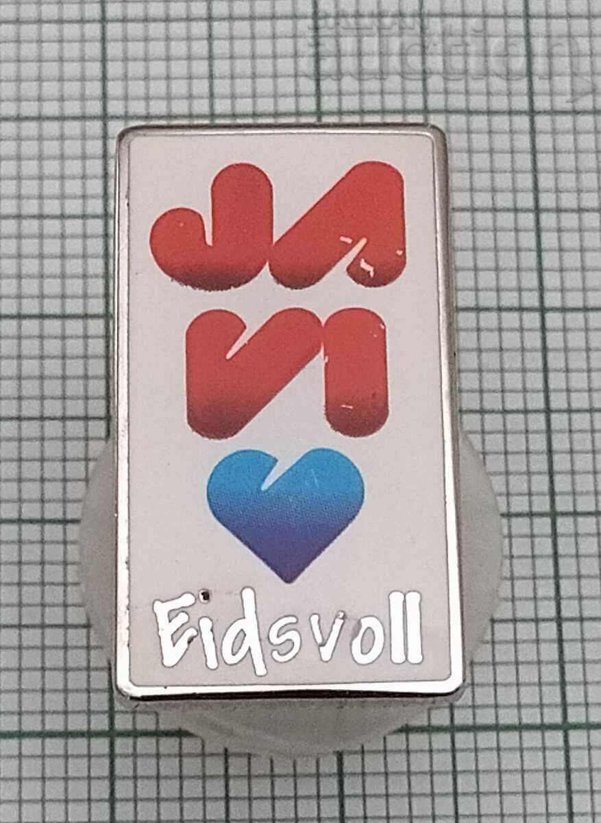 EIDSVOLL NORWAY BADGE PIN