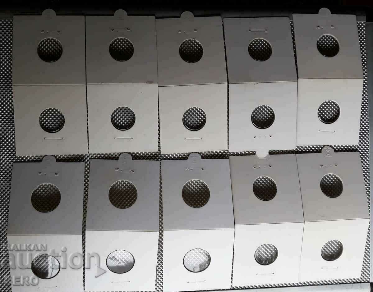 Κουτιά από χαρτόνι για κέρματα - 10 τεμάχια με διαφορετικές διαμέτρους