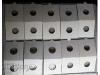 Cardboard boxes for coins - 10 pieces with different diameters