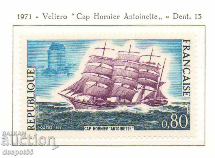 1971. Франция. Френски ветроходни кораби.