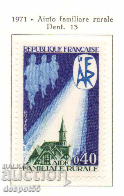 1971. Franţa. 25 de ani de ajutor pentru familiile din mediul rural.