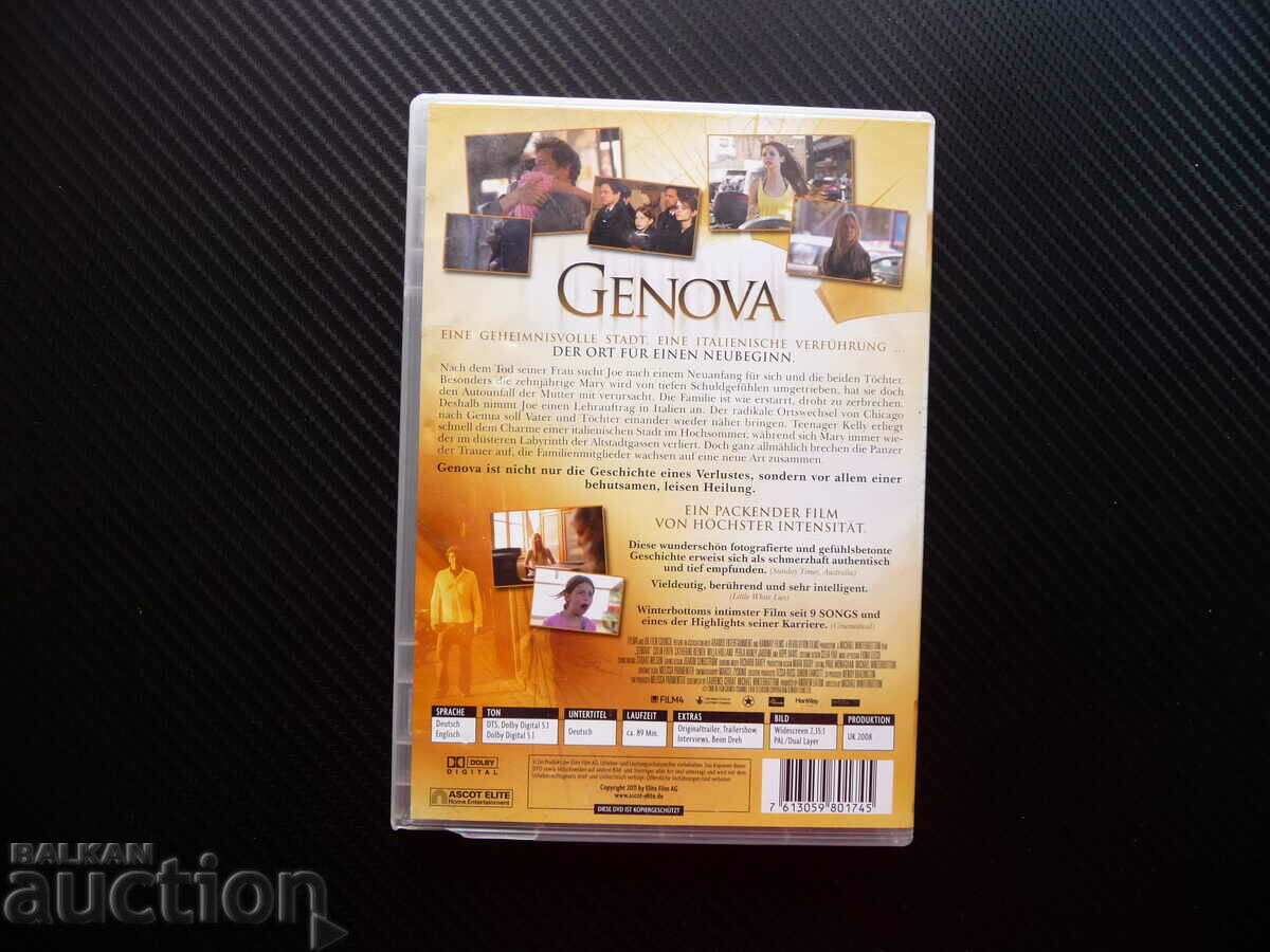 Auction  Genova Genoa Colin Firth Catherine Keener DVD Movie Drama