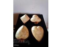 Beautiful Wooden Fruit Trays With Mother Of Pearl Card Colors