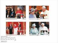 Чисти блокове Кралица Елизабет II и Папи 2022  от Тонго