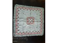 Embroidered square, Tischleifer, tablecloth LINEN PANAMA