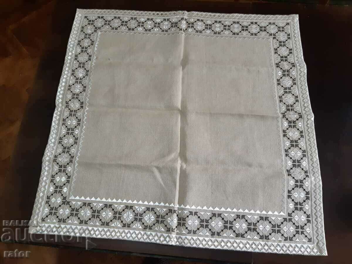 Κεντητό τετράγωνο, Tischleifer, τραπεζομάντιλο ΛΙΝΟ PANAMA