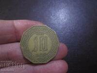 Algeria 10 dinari 1981