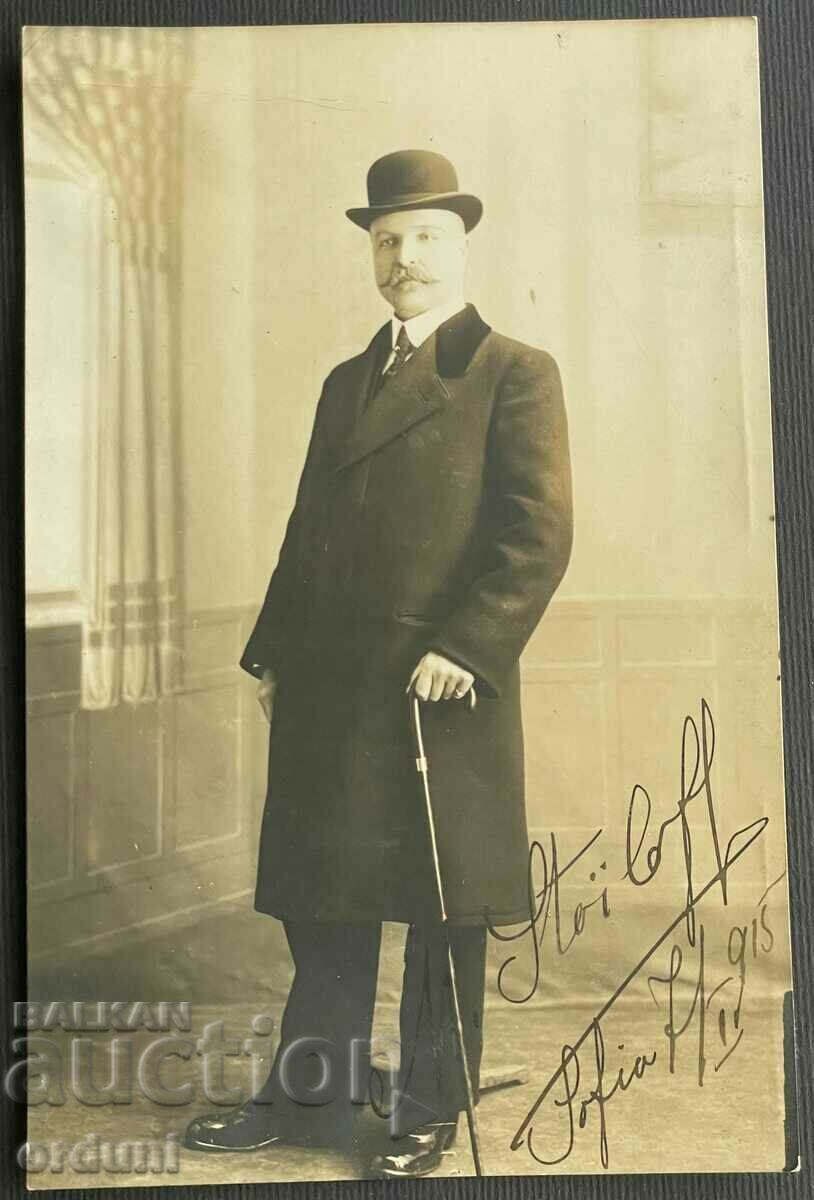 3483 Kingdom of Bulgaria General Mikhail Stoilov autograph 1915.